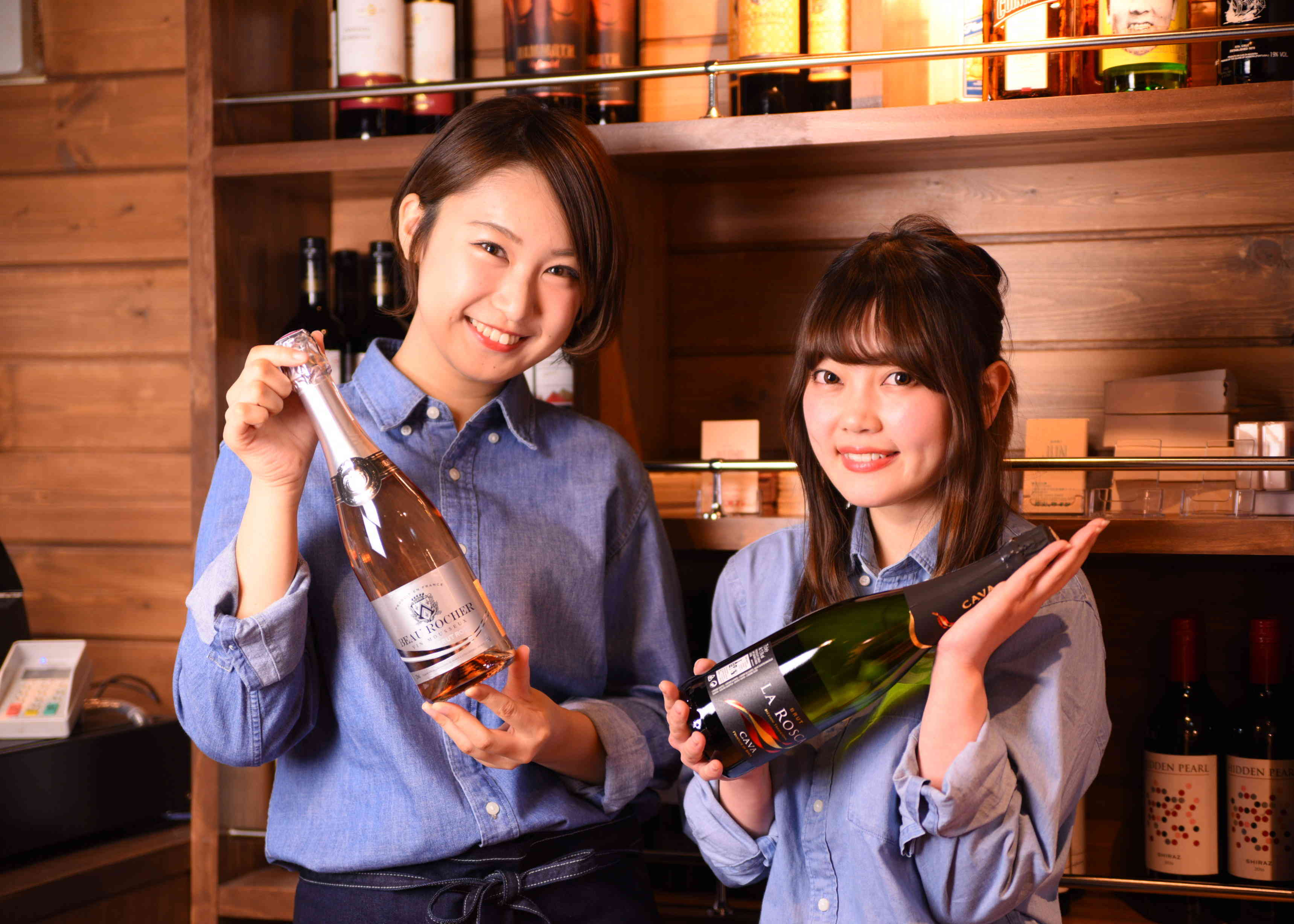 炭火とワイン